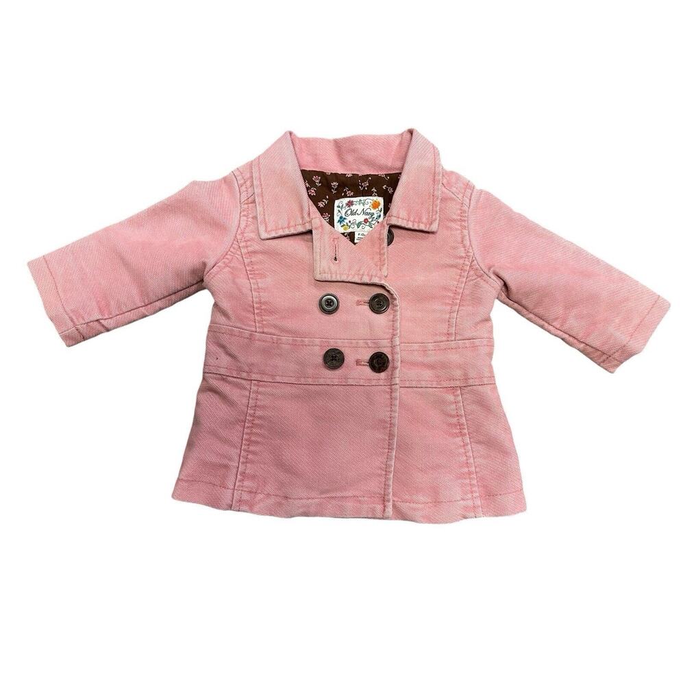 Old Navy pink corduroy jacket Size 6-12 Months - Picture 2 of 6